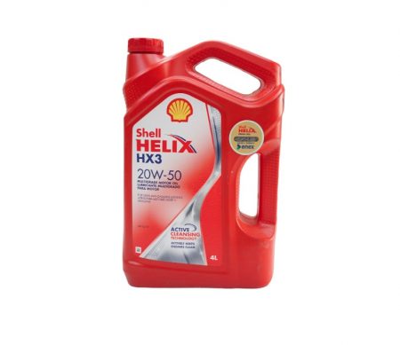 Aceite Shell Helix HX3 20W50 SLCF 3X4L