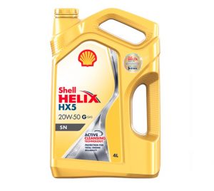 Aceite Shell Helix HX5 20W50 SN 4LT 3/1cs