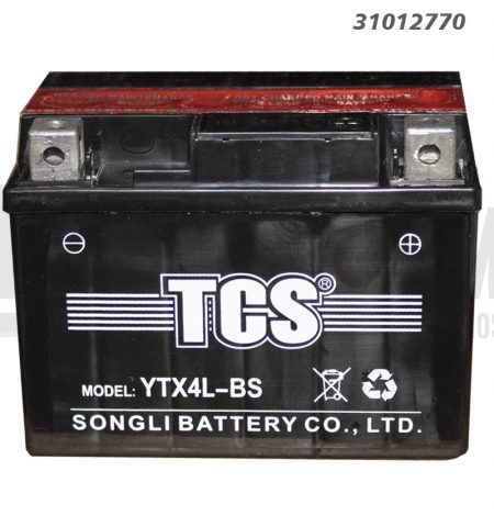 Bateria Moto TCS YTX4L-BS 3 Amp - +