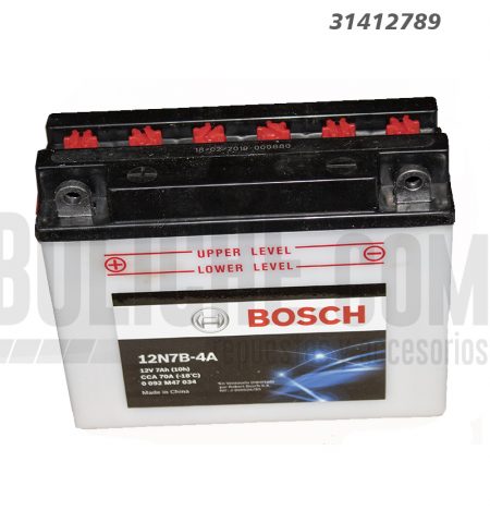 Bateria Moto Bosch 3912N7B-4A 12V 7Ah PD