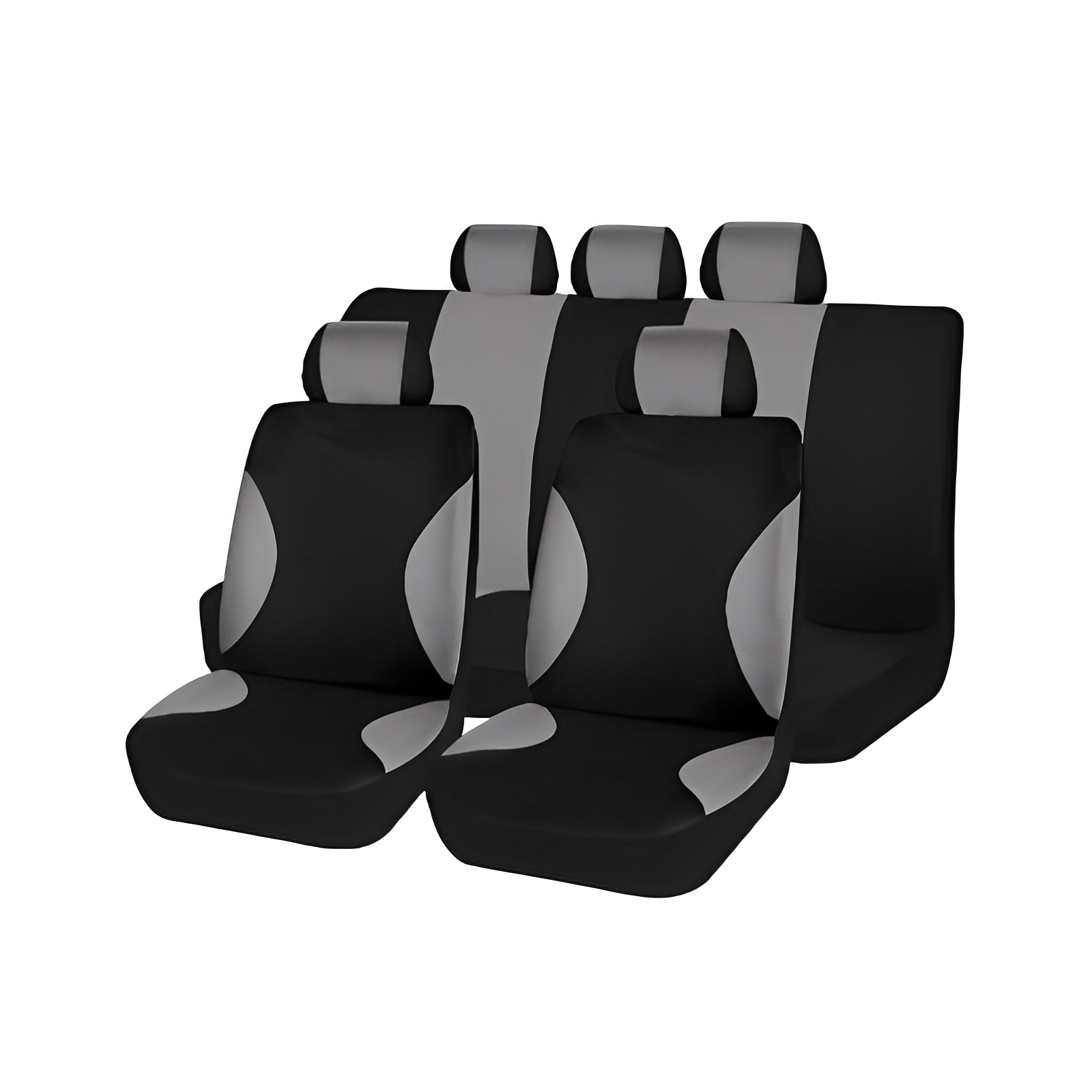 Funda Asiento 8PCS Negro Gris CF1004 TW